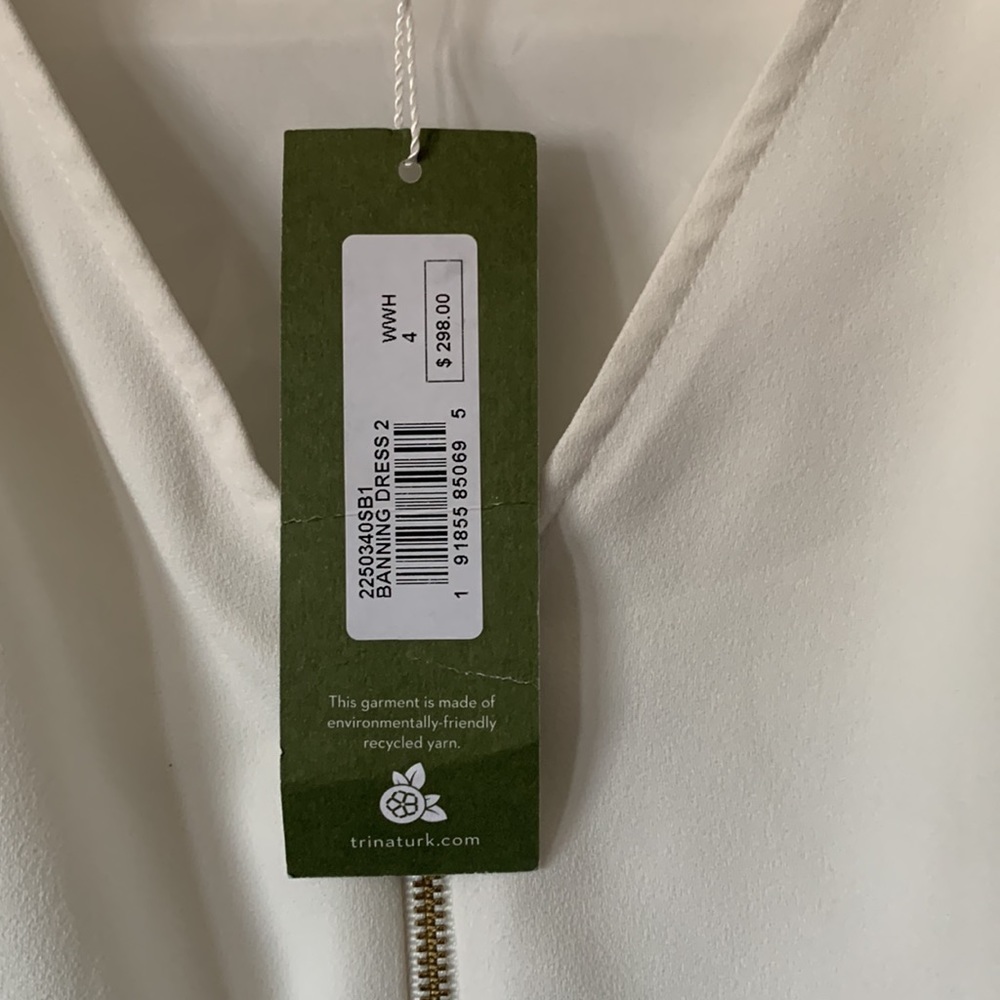 NWT Trina Turk White Dress - Picture 4 of 6